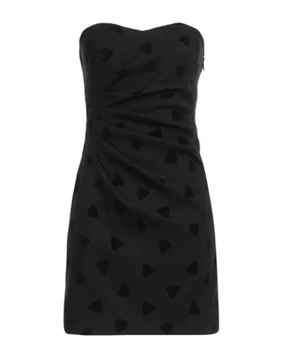 Shop Celine Woman Mini Dress Black Size 4 Wool, Polyester