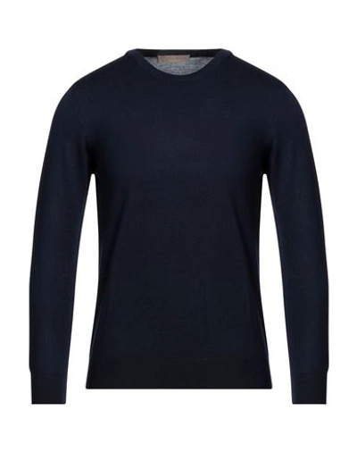 Shop Cruciani Man Sweater Midnight Blue Size 48 Wool