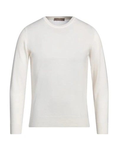 Shop Cruciani Man Sweater Ivory Size 48 Wool In White