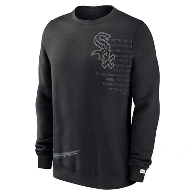 Shop Nike Black Chicago White Sox Statement Ball Game Fleece Pullover Sweatshirt