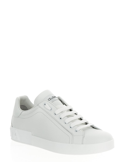 Shop Dolce & Gabbana Lace Up Sneaker In White