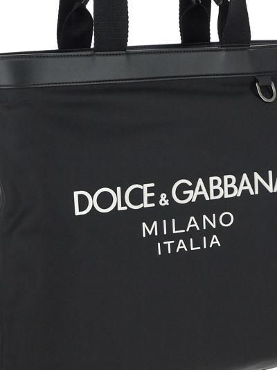 Shop Dolce & Gabbana Shopping Bag In Black
