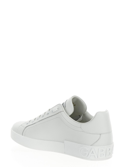 Shop Dolce & Gabbana Lace Up Sneaker In White