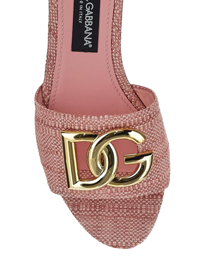Shop Dolce & Gabbana Logo Slide In Pink