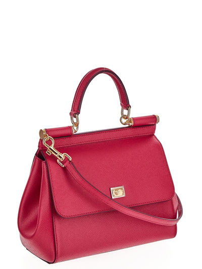 Shop Dolce & Gabbana Sicily Bag In Pink