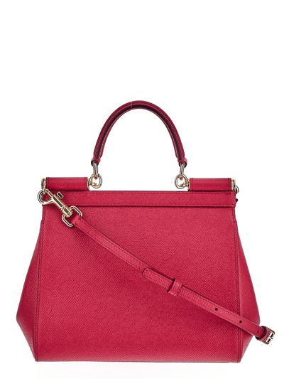 Shop Dolce & Gabbana Sicily Bag In Pink