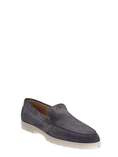 Shop Tod's Slip-on In Suede In Grey