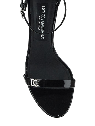 Shop Dolce & Gabbana Patent Sandal In Black