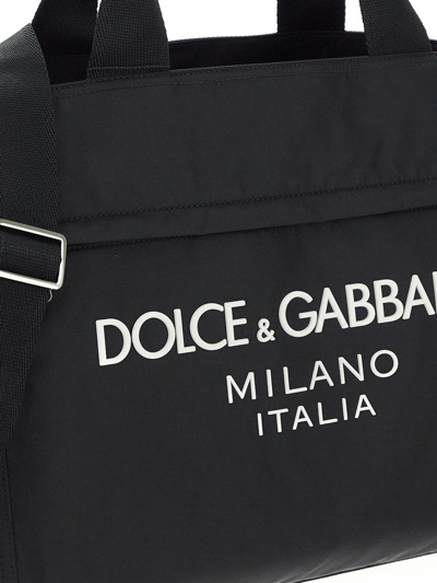 Shop Dolce & Gabbana Logo Duffle Bag In Black