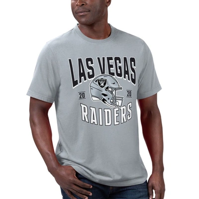 Shop G-iii Sports By Carl Banks Black/silver Las Vegas Raiders T-shirt & Full-zip Hoodie Combo Set