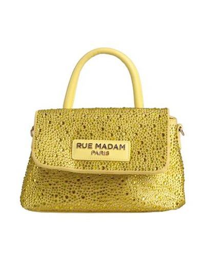 Shop Rue Madam Woman Handbag Yellow Size - Polyester