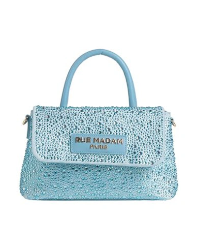 Shop Rue Madam Woman Handbag Sky Blue Size - Polyester