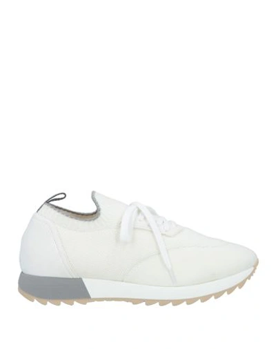 Shop Andrea Ventura Firenze Man Sneakers White Size 8.5 Leather