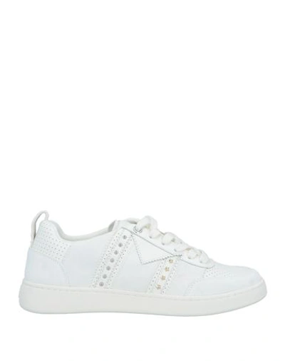 Shop Maje Woman Sneakers White Size 7 Leather