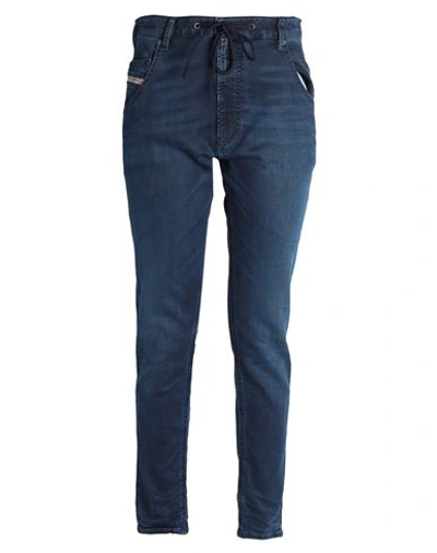 Shop Diesel Man Jeans Blue Size 34w-32l Lyocell, Cotton, Elastane