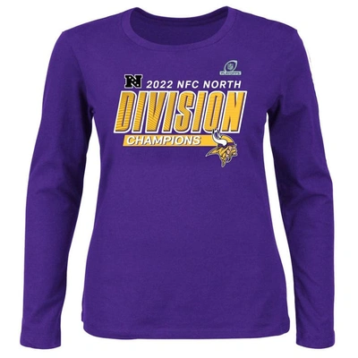 Shop Fanatics Branded Purple Minnesota Vikings Plus Size 2022 Nfc North Division Champions Divide & Conqu