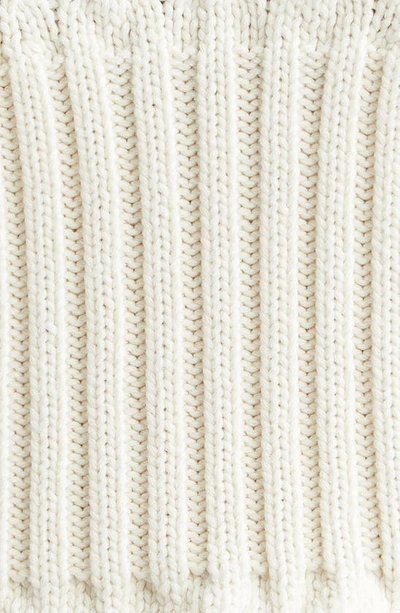 Shop Alexander Mcqueen Long Sleeve 3d Mesh Mini Sweater Dress In Ivory