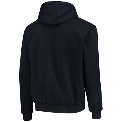 Dunbrooke Navy New England Patriots Craftsman Thermal-lined Full-zip Hoodie In Navy