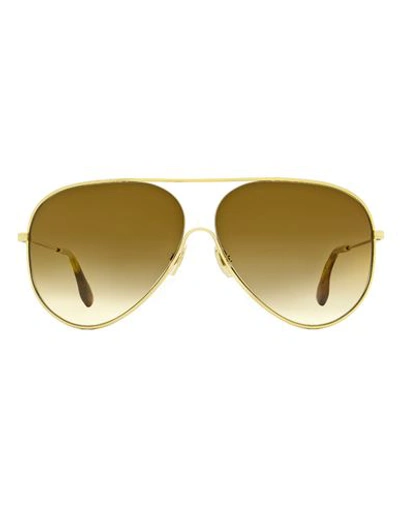 Shop Victoria Beckham Aviator Vb133s Sunglasses Woman Sunglasses Brown Size 61 Metal, Ac