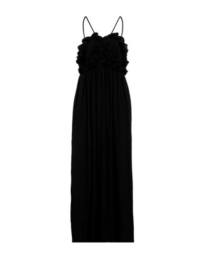 Shop Petar Petrov Woman Maxi Dress Black Size 6 Silk