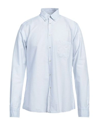 Shop Ploumanac'h Man Shirt Sky Blue Size 16 Cotton, Elastane