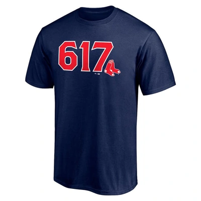 Shop Fanatics Branded Navy Boston Red Sox Hometown 617 T-shirt