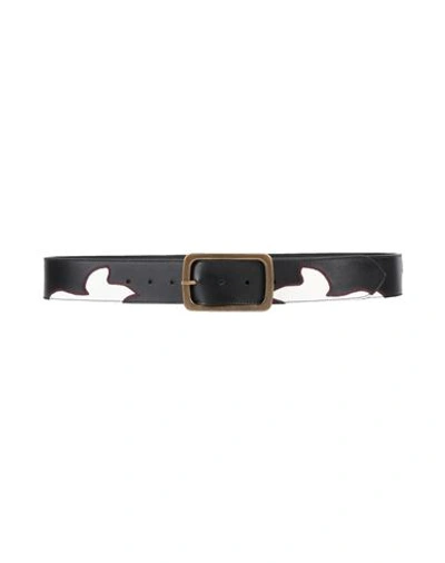 Shop Dries Van Noten Man Belt Black Size 39.5 Leather