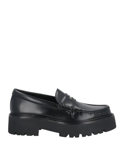 Shop Celine Man Loafers Black Size 9 Leather