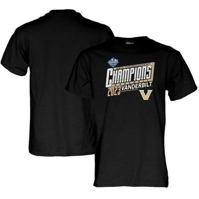 Shop Blue 84 Black Vanderbilt Commodores 2023 Sec Baseball Conference Tournament Champions Locker Room T-shirt