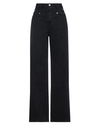 Isabel Marant Woman Denim Pants Black Size 8 Cotton In Black