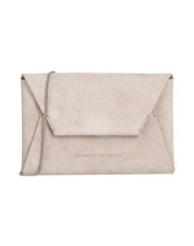 Shop Brunello Cucinelli Woman Cross-body Bag Grey Size - Leather