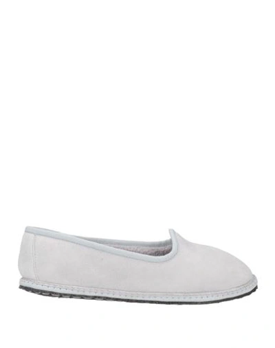 Shop Vibi Venezia Woman Loafers Light Grey Size 8 Leather