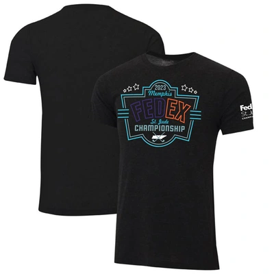 Shop Ahead Black 2023 Fedex St. Jude Championship Instant Classic Neon Sign Tri-blend T-shirt