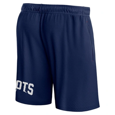 Shop Fanatics Branded Navy New England Patriots Clincher Shorts