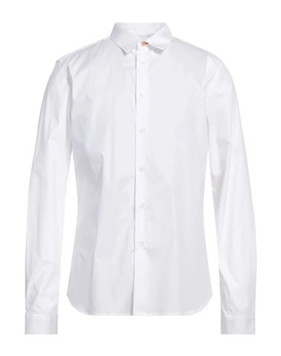 Shop Ps By Paul Smith Ps Paul Smith Man Shirt White Size Xl Cotton, Elastane