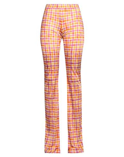 Dsquared2 Woman Pants Orange Size L Viscose In Orange