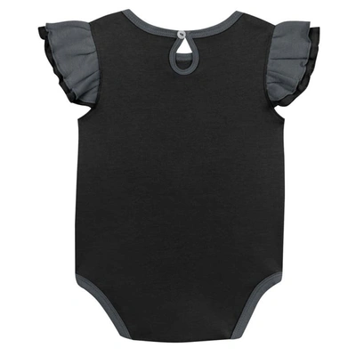 Shop Outerstuff Girls Infant Black/gray Vegas Golden Knights Two-pack Training Bodysuit Set