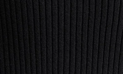 Shop Sandy Liang Times Satin Ribbon Cutout Rib Sweater In Black