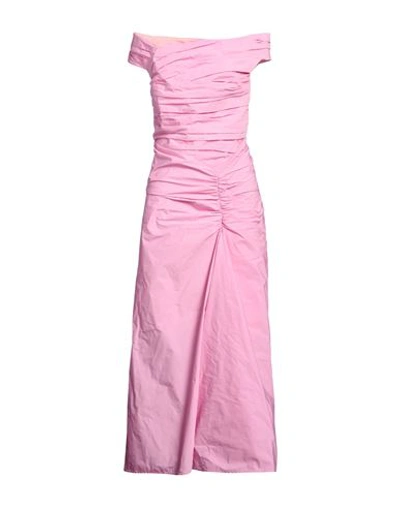 Shop Dsquared2 Woman Maxi Dress Pink Size 8 Polyester