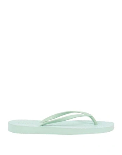 Sleepers Woman Thong Sandal Sage Green Size 10 Rubber In Sage Green