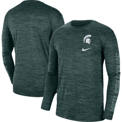 Shop Nike Green Michigan State Spartans Velocity Legend Team Performance Long Sleeve T-shirt