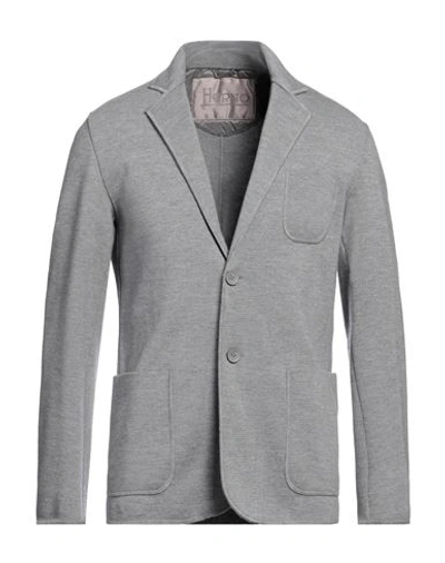 Shop Herno Man Blazer Grey Size 50 Virgin Wool, Polyamide