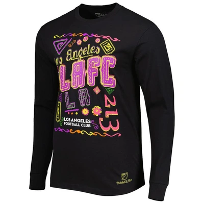 Shop Mitchell & Ness Black Lafc Papel Picado Long Sleeve T-shirt