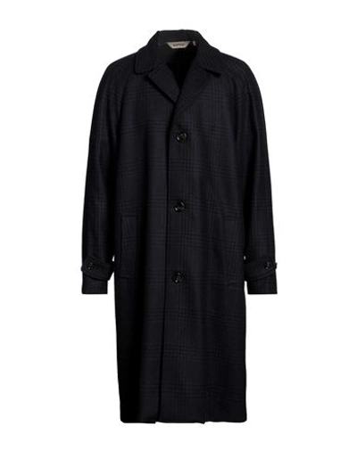 Shop Aspesi Man Coat Midnight Blue Size Xl Wool