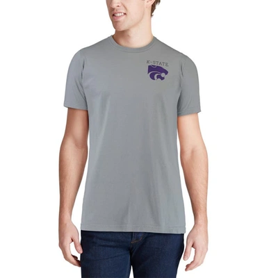 Shop Image One Gray Kansas State Wildcats Team Comfort Colors Campus Scenery T-shirt