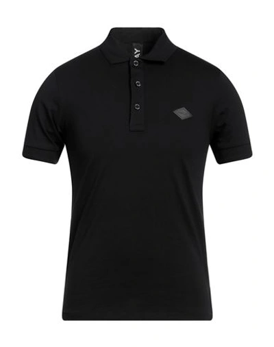 Shop Replay Man Polo Shirt Black Size S Cotton