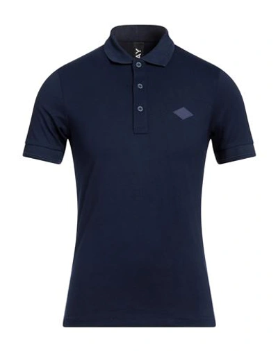 Shop Replay Man Polo Shirt Blue Size S Cotton