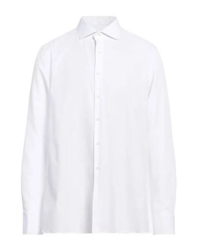 Shop Egon Von Furstenberg Man Shirt White Size 17 ½ Cotton