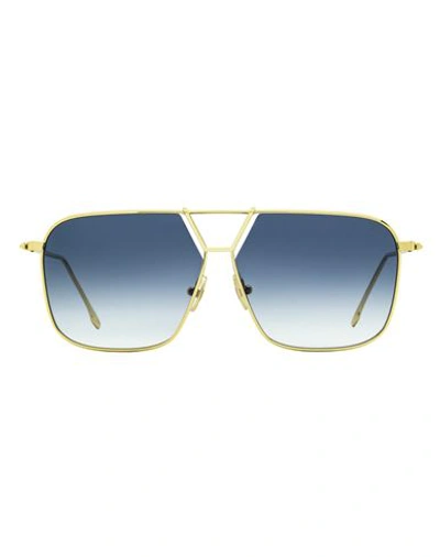 Shop Victoria Beckham Navigator Vb204s Sunglasses Woman Sunglasses Blue Size 60 Metal