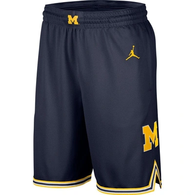 Shop Jordan Brand Navy Michigan Wolverines Limited Basketball Shorts